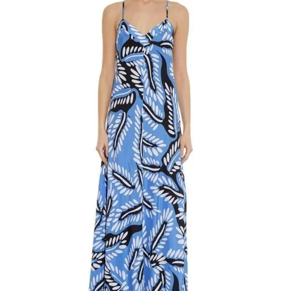 chestnut textured lace up back maxi dress Elai Open Back Maxi Dress